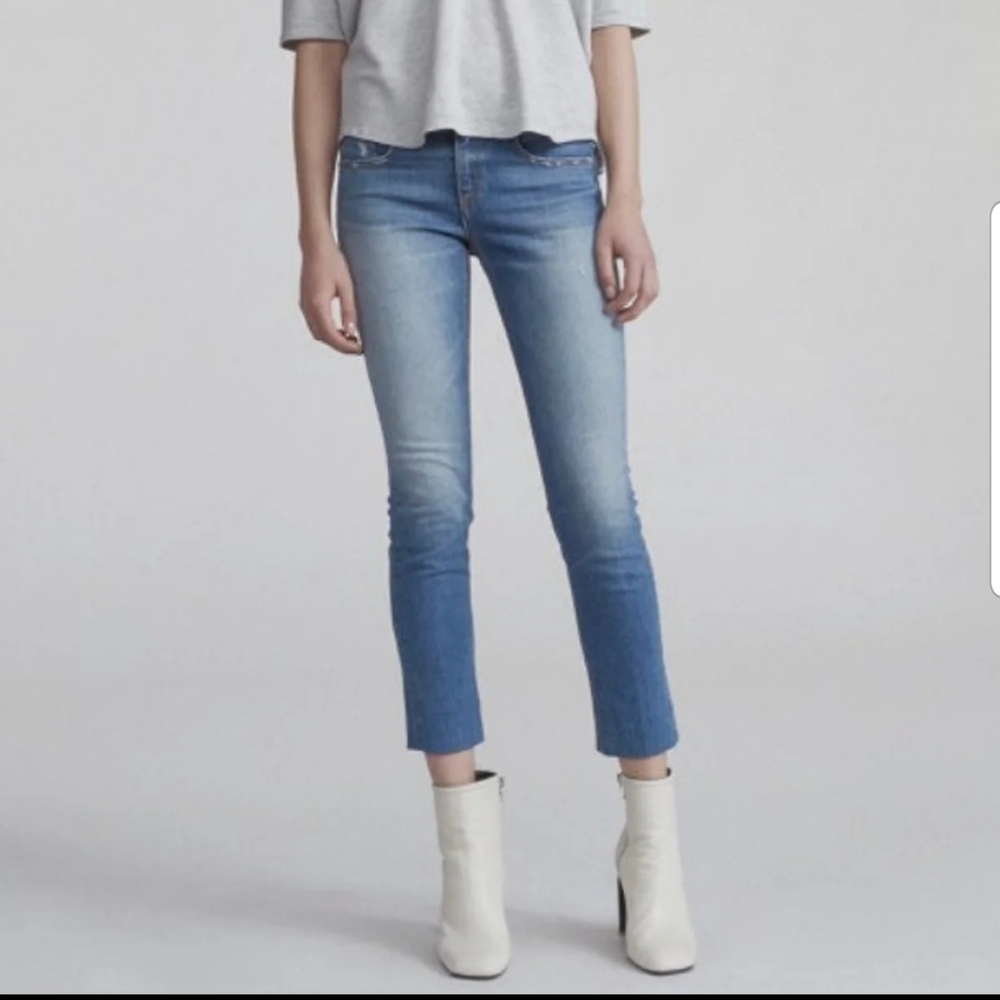 Rag & Bone The Dre Raw Hem Skinny Jean